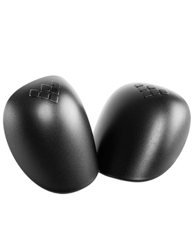 GAIN replacement plastic caps for hard shell knee pads, black