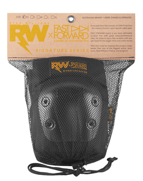 R WILLY x FAST FORWARD Signature Series knee pads, black