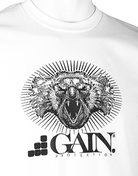 GAIN Protection "DROPBEAR" T-shirt, white